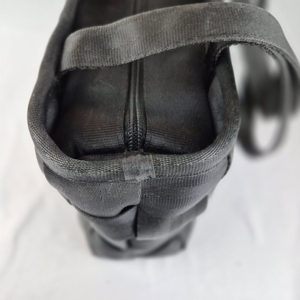 Vintage The Original Harveys Seatbelt Bag Black Tote Style - Picture 8 of 16